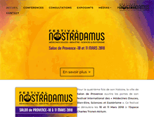 Tablet Screenshot of festivalnostradamus.com